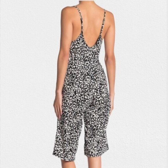 Velvet Torch Spotted Animal Print Jumpsuit Sz L - Picture 3 of 5